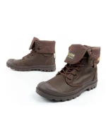 Pánska športová obuv Palladium Baggy Coated členkové tenisky fashion dark brown