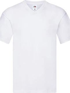 Fruit of the Loom Original V-Neck T Pánske tričko s výstrihom do V 16.1426 biele