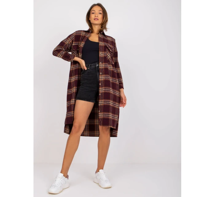 Košeľa EM KS 002/06.11P bordová