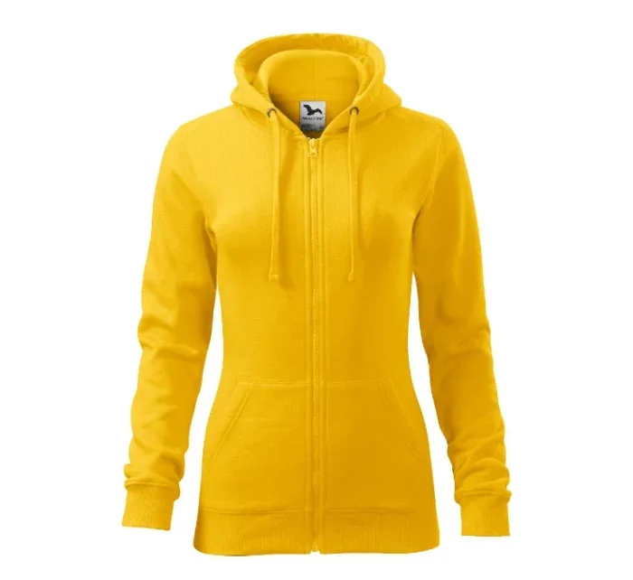 Trendy Zipper mikina dámská žlutá