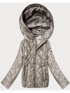 pikowana kurtka damska Goodlookin beżowa model 22004212 - S'WEST