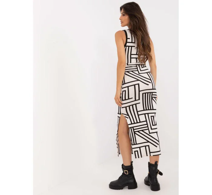 Sukienka LK SK model 20463720 ecru - FPrice Sukienka LK SK model 20463720 ecru - FPrice