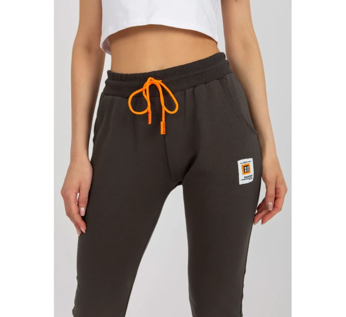 Tepláky RV DR 7886.04 tmavá khaki