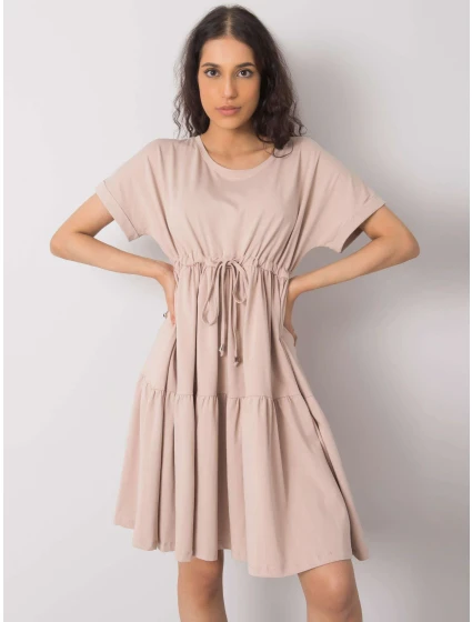 Šaty RV SK model 15565755 béžová - FPrice Šaty RV SK model 15565755 béžová - FPrice