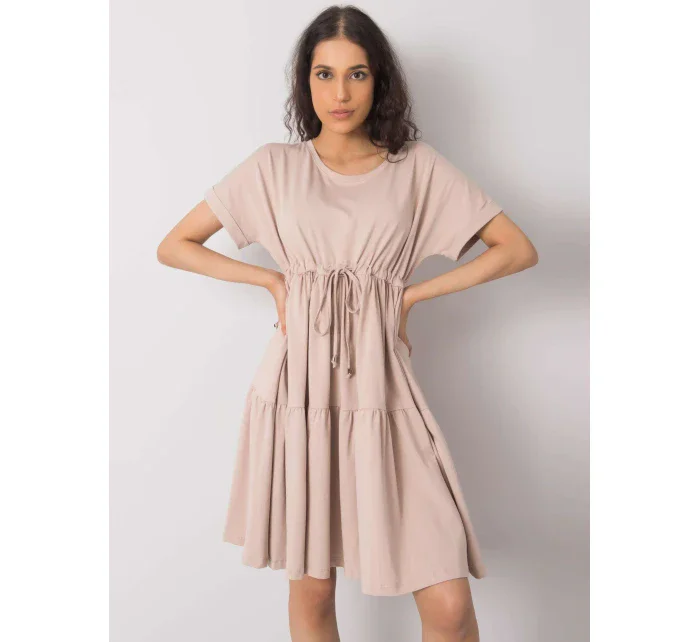 Šaty RV SK model 15565755 béžová - FPrice Šaty RV SK model 15565755 béžová - FPrice