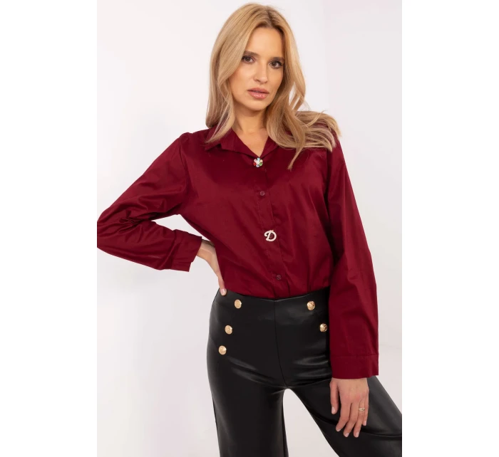 Košeľa s dlhým rukávom model 204380 Taliansko Moda