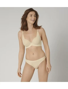 Dámske tangá Aura Spotlight High Leg string krémové - Triumph