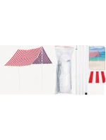 Stan s tyčami 3X1,7M červený