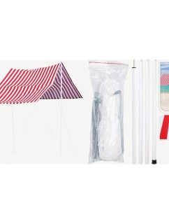 Stan s tyčami 3X1,7M červený