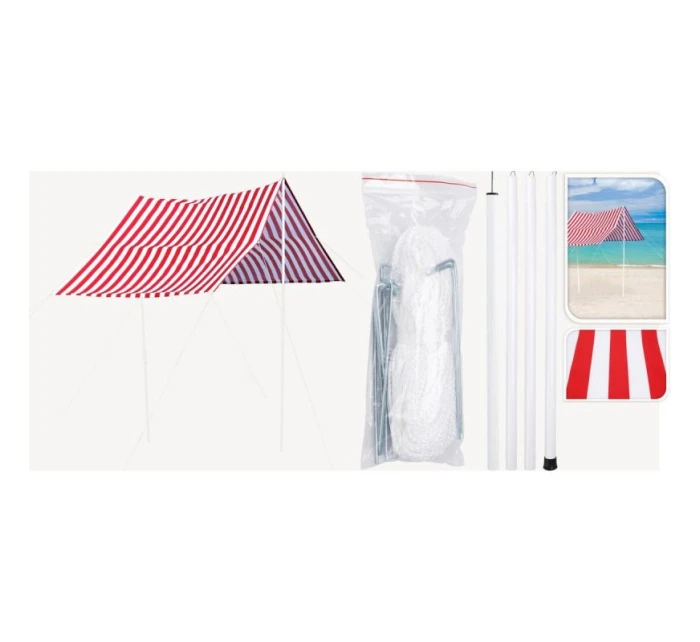 Stan s tyčami 3X1,7M červený