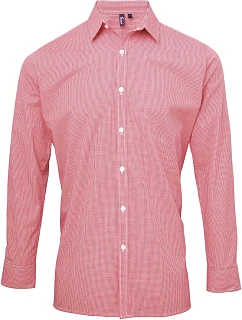 PR 220 Popelínová kostkovaná košile s dl. rukávem model 22476866 red/white - Premier