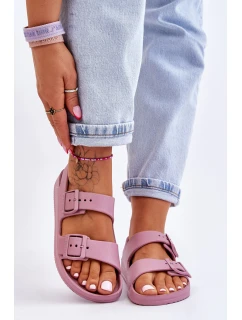 Damskie Lekkie Sandały Big Star LL274744 Fioletowe