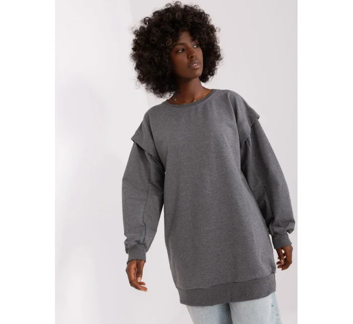 Tunika EM TU HS 21 model 18798914 ciemny szary - FPrice Tunika EM TU HS 21 model 18798914 ciemny szary - FPrice