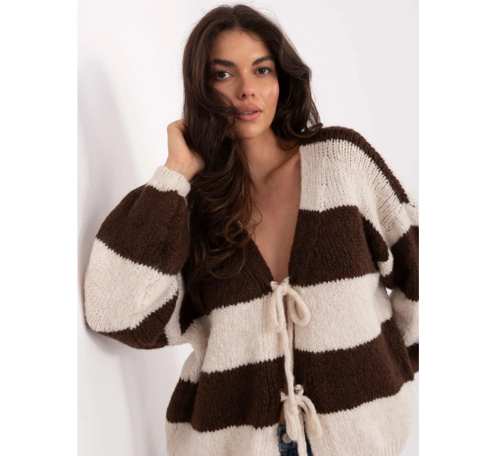 Jumper MI SW 0109.79 hnedý Jumper MI SW 0109.79 hnedý