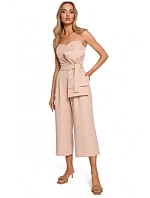 M571 Kombinéza bez ramienok - béžová