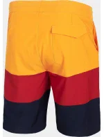 Pánske plavecké šortkyH4L21-SKMT004 oranžovo-červeno-čierne - 4F