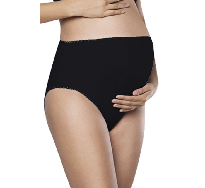 Dámské těhotenské kalhotky Mama maxi Černá - Italian Fashion