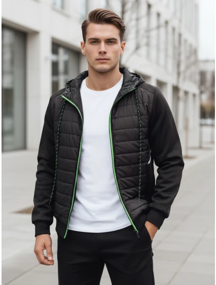 Kurtka męska pikowana czarna model 22007524 - FashionStreet