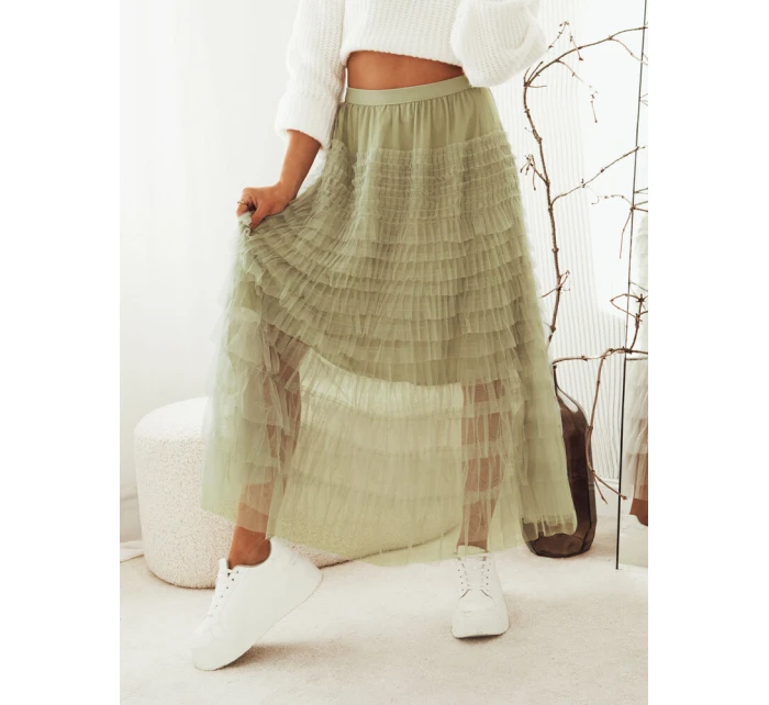 PASTELLA zelená FashionStreet sukňa CY0423 PASTELLA zelená FashionStreet sukňa CY0423