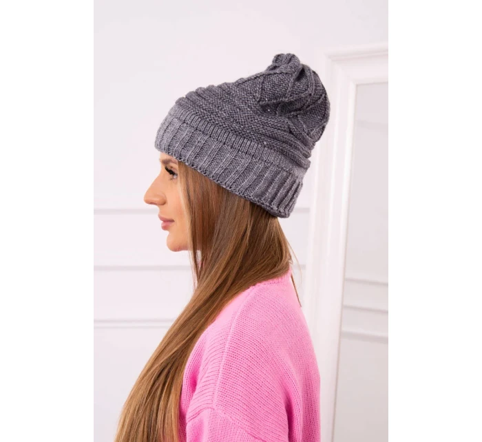 Dámska čiapka Elora K336 tmavo šedá Dámska čiapka Elora K336 tmavo šedá