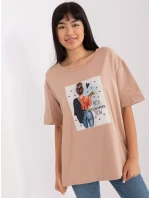 T shirt LK TS model 18741284 beżowy - FPrice