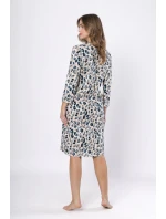 Dámská noční Béžová s modrou potisk model 21875952 - LEVEZA Dámská noční Béžová s modrou potisk model 21875952 - LEVEZA