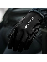 Cyklistické rukavice Rockbros jar/leto/jeseň, plné, veľkosť: L - čierne