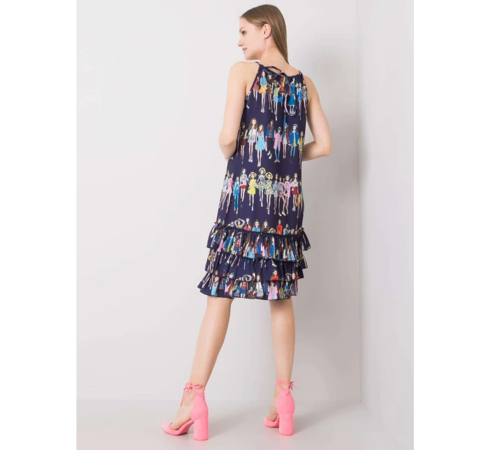 CHA šaty SK 0834.90P tmavomodré