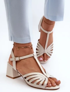 Dámske sandále na vysokom podpätku Sergio Leone Pearl