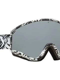 Dámske/pánske lyžiarske okuliare Volcom YAE OP ART/SILVER CHROME s UV ochranou pre snowboard Grey (VG0722318)