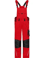 JN (2528) Pracovní kalhoty s laclem Strong red/black model 22533182 - Daiber JN (2528) Pracovní kalhoty s laclem Strong red/black model 22533182 - Daiber