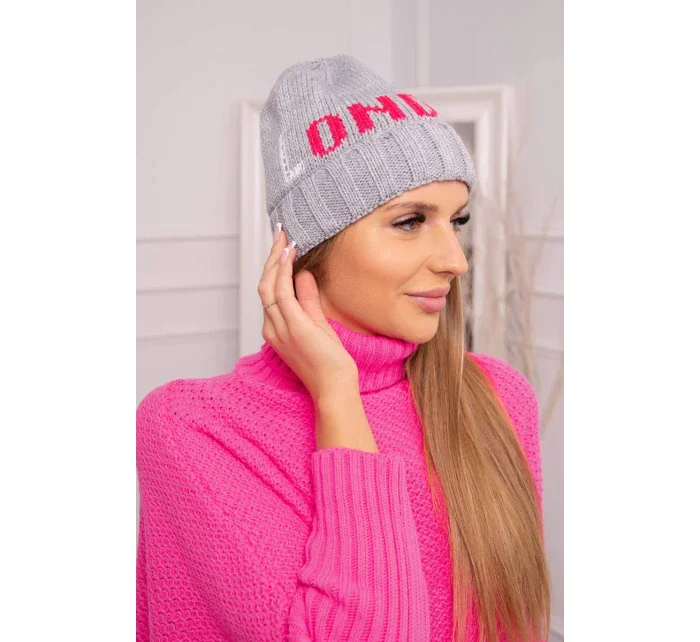 Dámska čiapka London K385 šedá