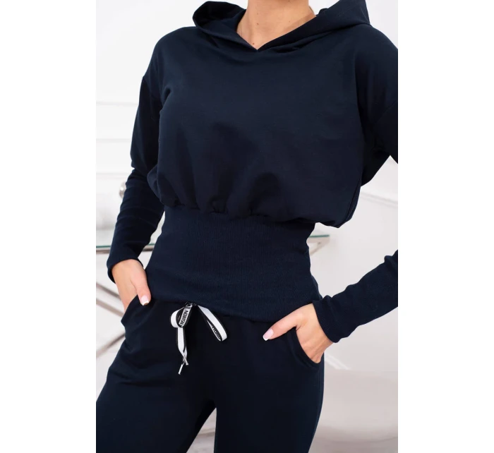 Sada so širokými rebrami tmavo modrá