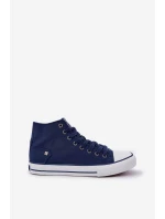 Dámské Vysoké Tenisky Big Star model 21683856 Tmavě Modré - Big Star Shoes