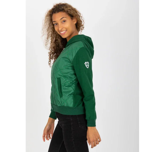 Dámska mikina RV BL 8226.11X tmavo zelená