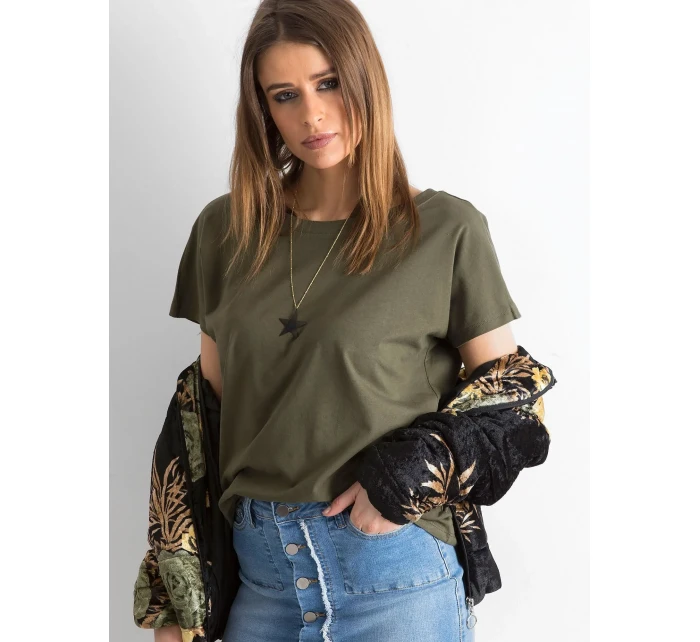 Tričko RV TS model 14824792 khaki - FPrice Tričko RV TS model 14824792 khaki - FPrice