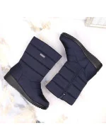 Dámske vysoké snehule 22SN26-5028 EVE436B Dark Blue - NOVINKY