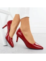 Dámské lodičky na jehlovém podpatku červené Sergio model 21905059 - LEONE Dámské lodičky na jehlovém podpatku červené Sergio model 21905059 - LEONE