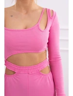 Sada s blúzkou svetlo ružová