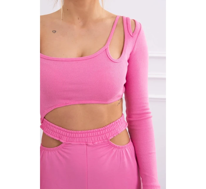 Sada s blúzkou svetlo ružová