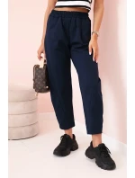 Nohavice s vreckami Summer Punto navy blue