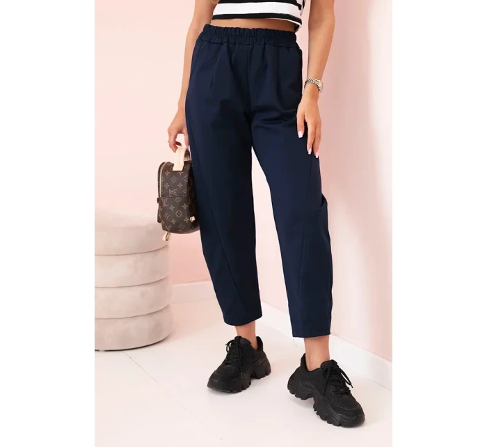 Nohavice s vreckami Summer Punto navy blue