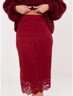 Spódnica IT SD model 21782568 bordowy - FPrice Spódnica IT SD model 21782568 bordowy - FPrice