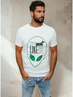 Pánské tričko s potiskem bílé Dstreet model 21962382 - FashionStreet Pánské tričko s potiskem bílé Dstreet model 21962382 - FashionStreet