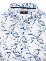 Pánské bílé tričko s krátkým rukávem Dstreet model 21969110 - FashionStreet