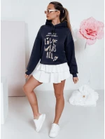 Dámska nadrozmerná mikina LOVEWILL navy blue FashionStreet BY1467