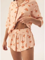 Dámske pyžamo Henderson 42686 Naranja w/r S-2XL pruhované