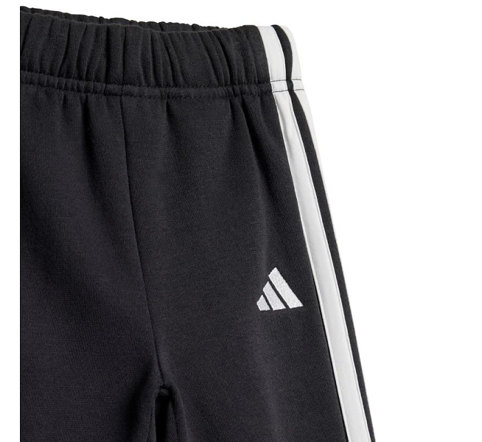 Adidas Essentials Joggers 3 Stripes Fleece Hoodie Black JD6484