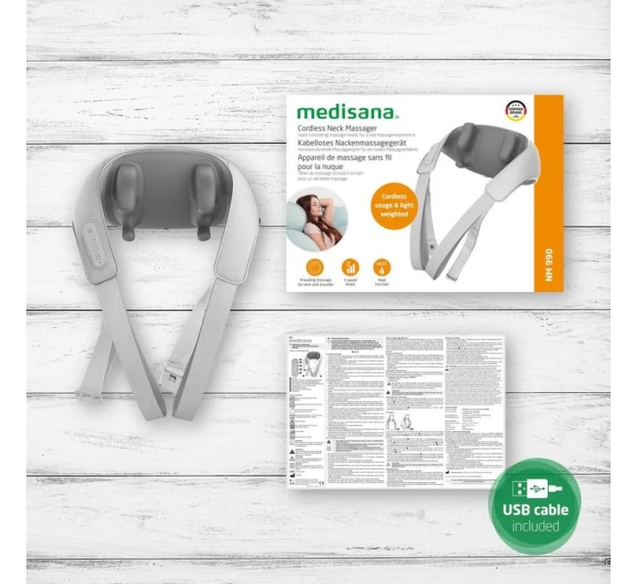 Bezdrôtový masážny prístroj na krk Medisana NM 990