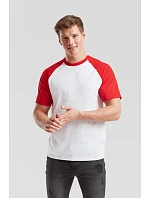 Baseball T tričko white/red model 22532793 - Fruit of the Loom Baseball T tričko white/red model 22532793 - Fruit of the Loom